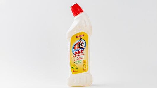 Гель для сантехники с ароматом лимона (без хлора), кислотный, против налета и ржавчины, 750 мл