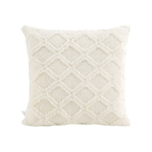 Подушка декоративная Велсофт белая 40х40 см
