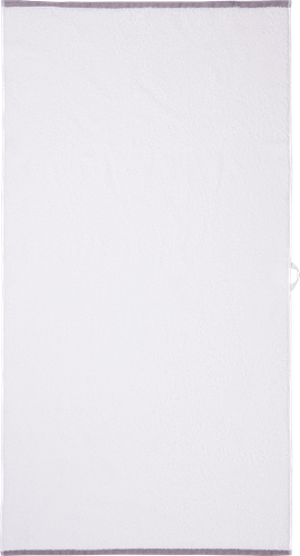 

Полотенце махровое PLATINUM CHOICE 70х130см, с цветным саржевым окончанием, белое, 1шт