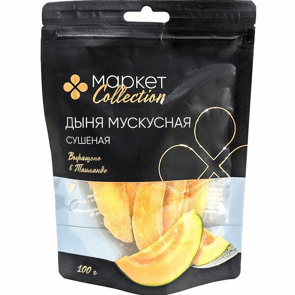 Плоды дыни мускусной сушёные Маркет Collection, 100г