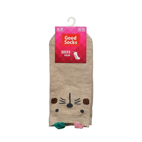 Женские укороченные носки Good Socks , Бежевый р.36-39