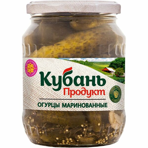 Огурцы Кубань Продукт маринованные 680 г