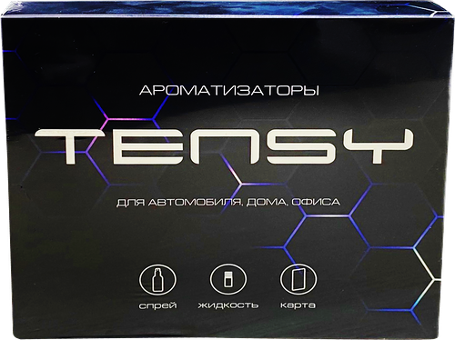 Набор ароматизаторов для дома и авто TENSY Мужской, спрей 50мл, бутылочка 6мл, картонный ароматизатор