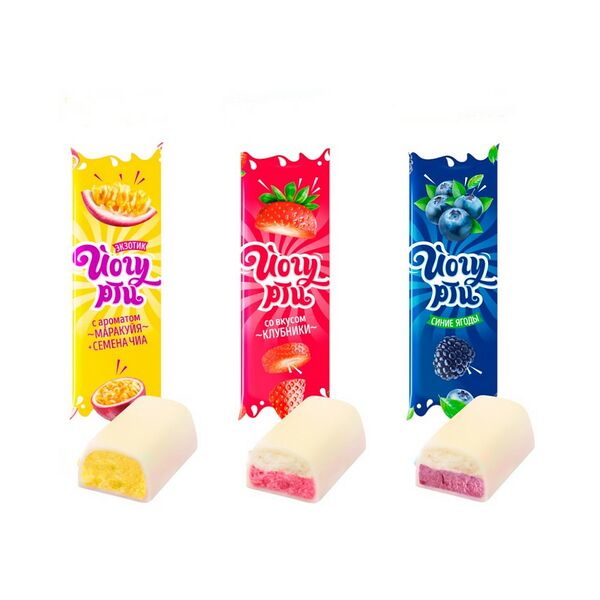 Конфеты Сладуница Йогурти микс с корп типа пралине глазир вес