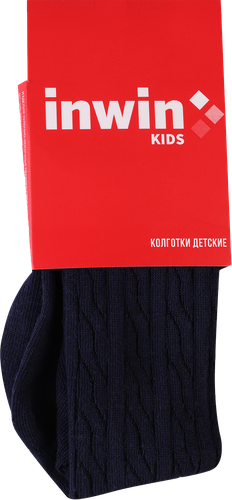 

Колготки детские Inwin р. 98–140 с дизайном косы темно-синие Арт. КINWINКОС