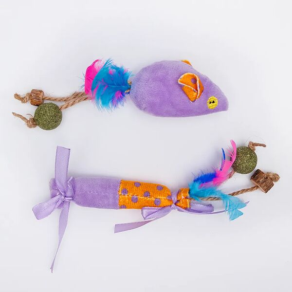 Игрушка для кошек Petmax Мышка и Конфета