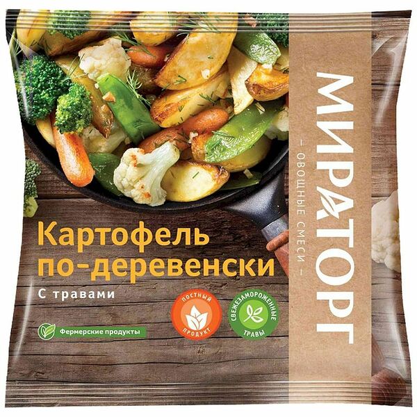 Смесь овощная Vитамин картофель по-деревенски с травами замороженная 400 г