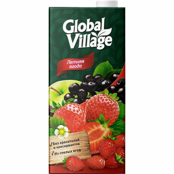 Напиток сокосодержащий Global Village Летняя ягода 950 мл
