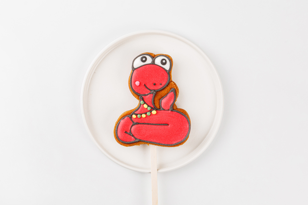 

Пряник имбирный Новый год на палочке 1 шт. дизайн в ассортименте