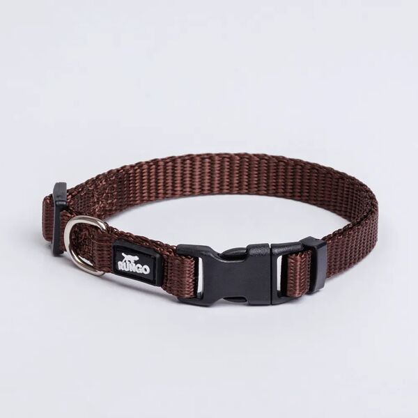 Ошейник нейлоновый для собак, 10 мм, 22-35 см, коричневый