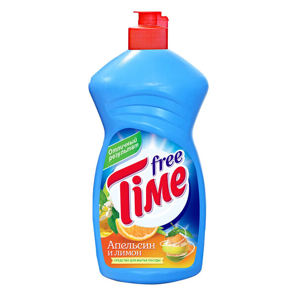 Средство для мытья посуды Free Time Апельсин и лимон 450 г