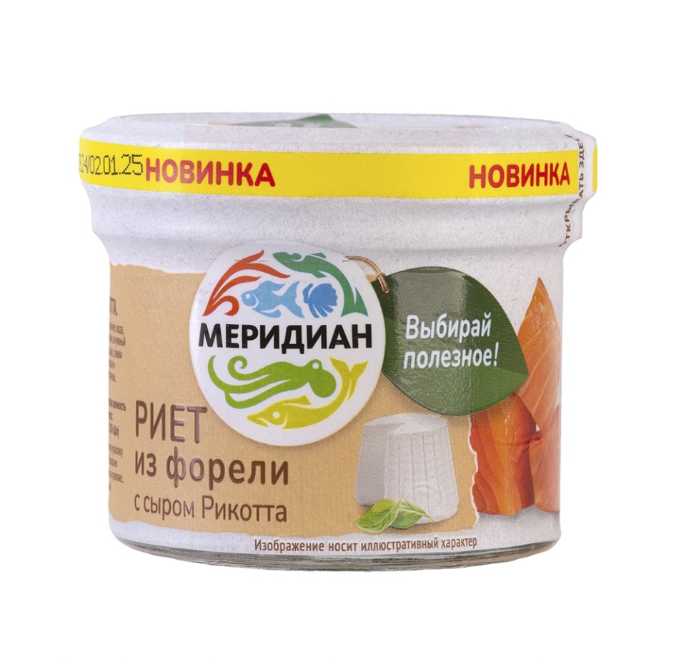 

Риет из форели Меридиан с сыром Рикотта 100 г