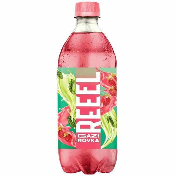 Напиток газированный Reeel Земляника-Мята пастеризованный, 500 мл