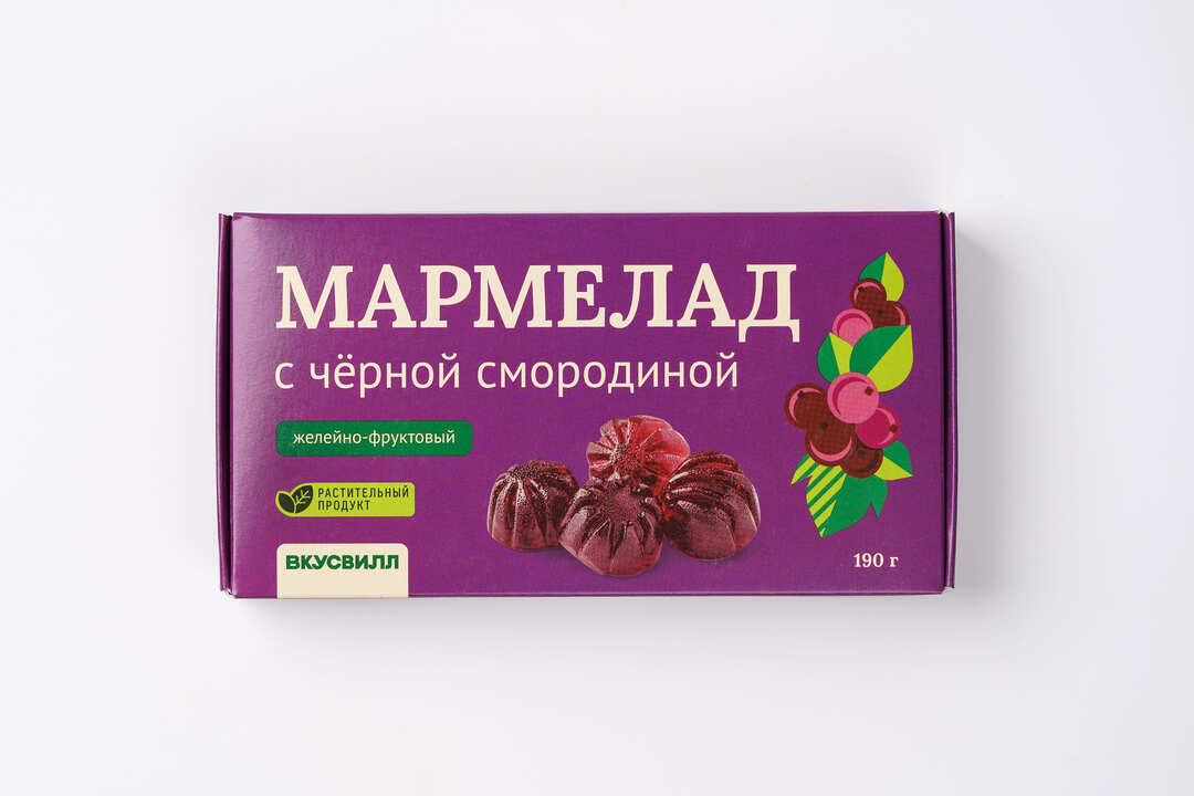 

Мармелад с черной смородиной, 190г
