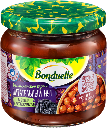 

Нут консервированный Бондюэль в соусе с черносливом 360 г