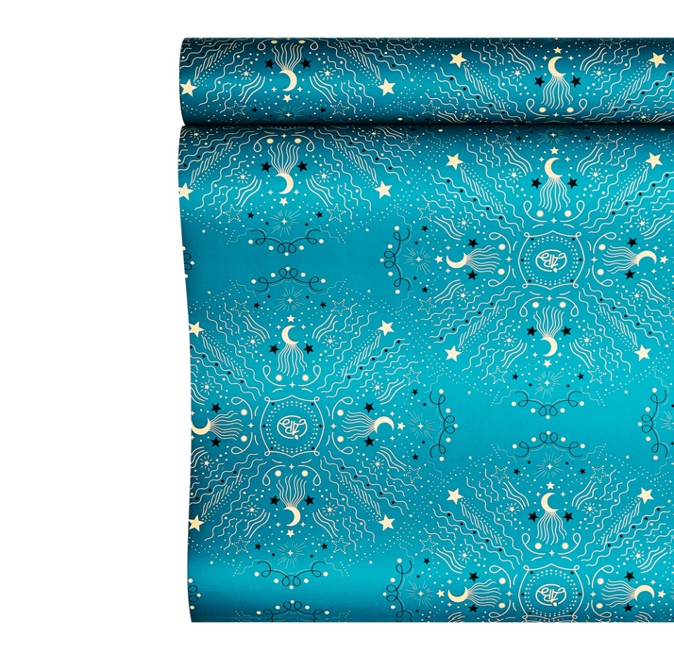 

Бумага упаковочная Азбука Вкуса Абстракция новогодняя