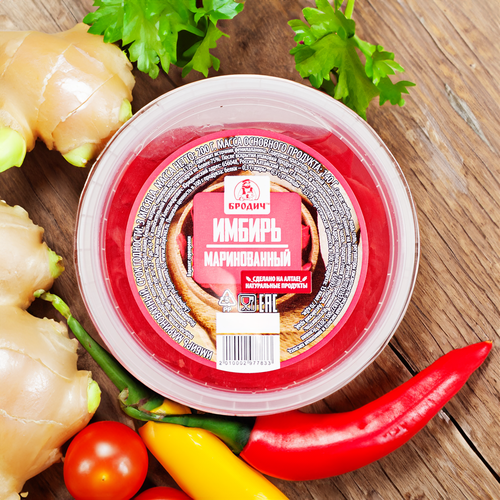 

Имбирь Бродич маринованный 200 г