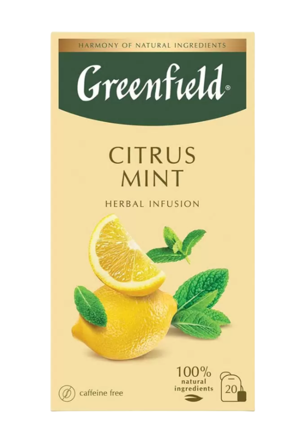 

Чай травяной Greenfield Harmony of natural ingredients Lemon Ginger 20 пак. 30 г