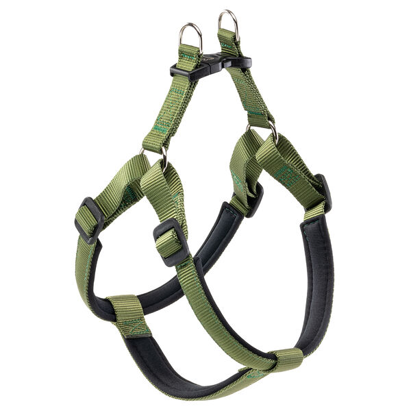 Шлейка для собак на мягкой подкладке Daytona Large, обхват шеи 65-70 см, обхват груди 66-73 см, оливковый