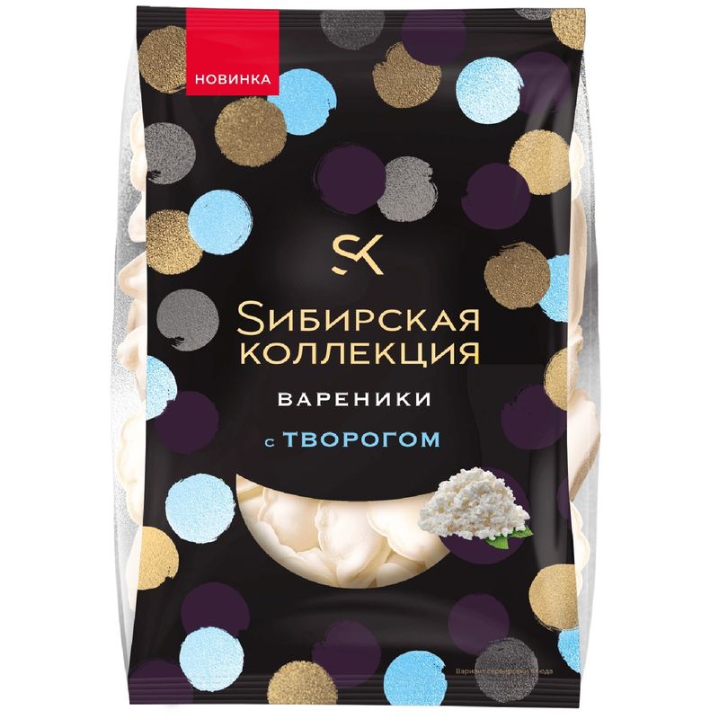 

Вареники Sибирская коллекция с творогом 500 г