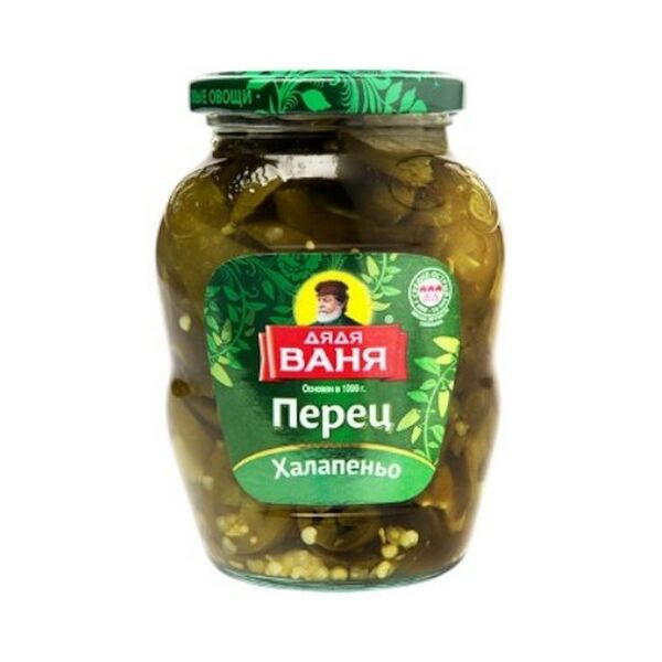 Консервы Дядя Ваня Перец Халапеньо нарезанный 350г