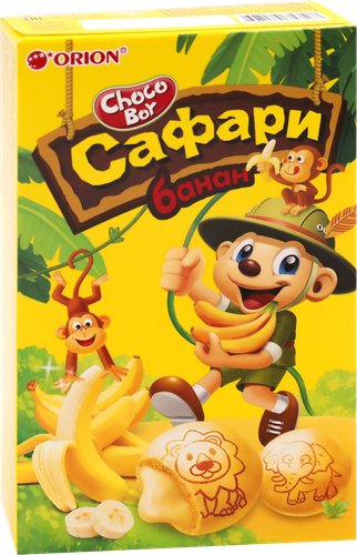 

Печенье Choco Boy Сафари Банан 42 г