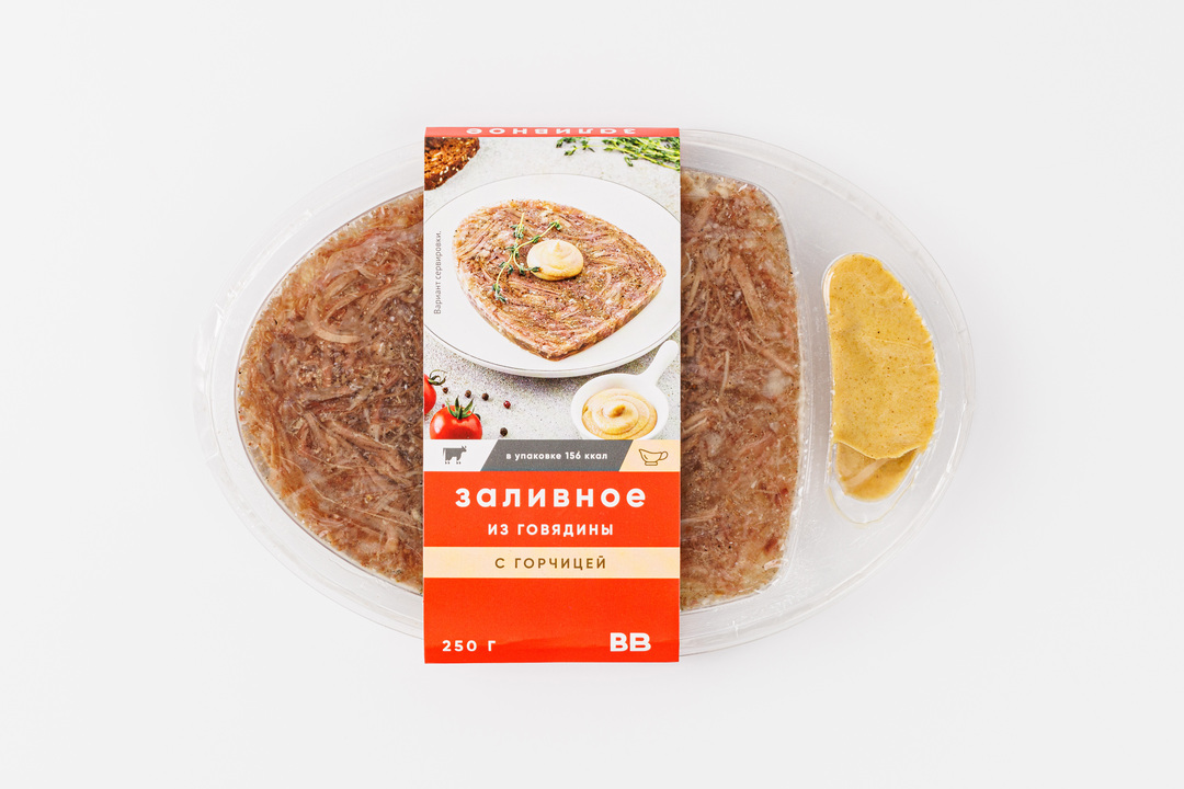 

Заливное из говядины с горчицей 250 г