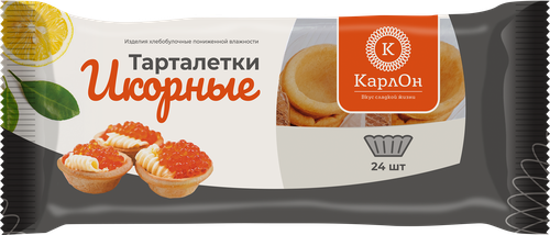 

Тарталетки Карлон Икорные 24шт, 60 г