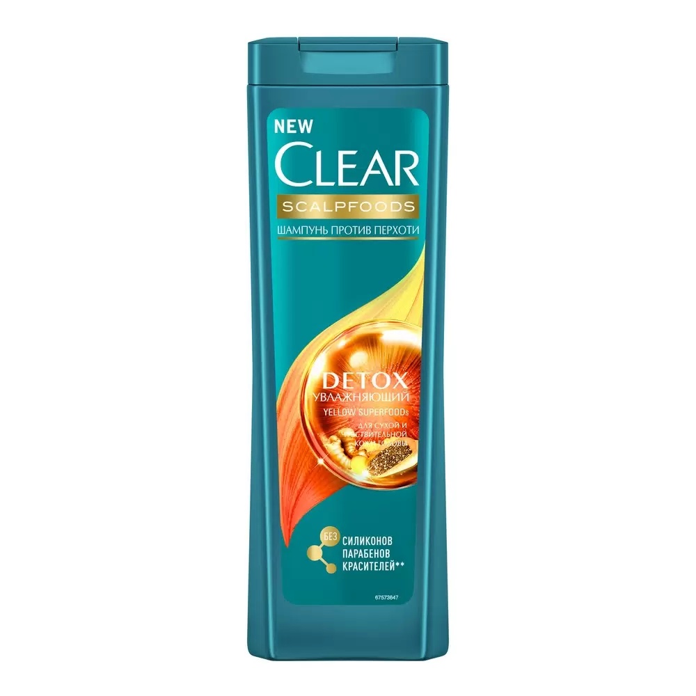 

Шампунь Clear Detox против перхоти увлажняющий 400 мл