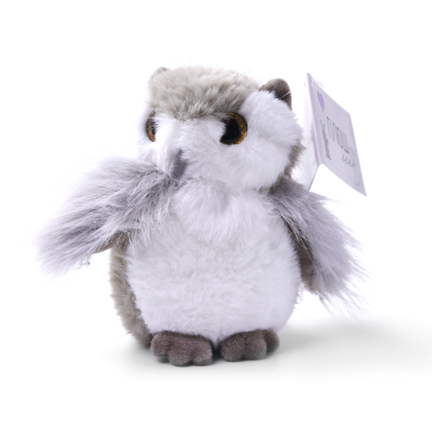 

Игрушка мягкая брелок Плюшленд Сова серая 13 см