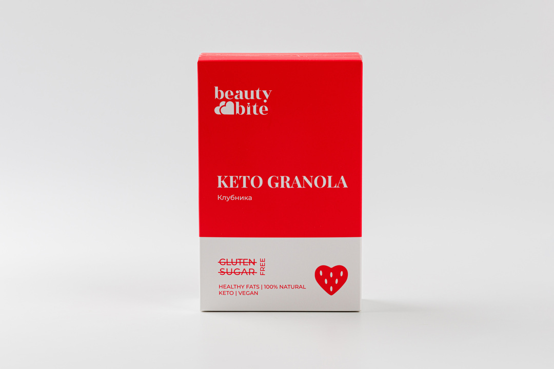 

Гранола запеченная низкоуглеводная с клубникой Beauty bite 125 г