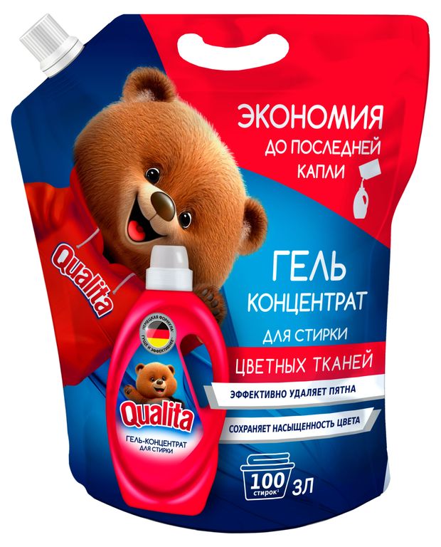 

Гель для стирки Qualita цветного белья 3 л