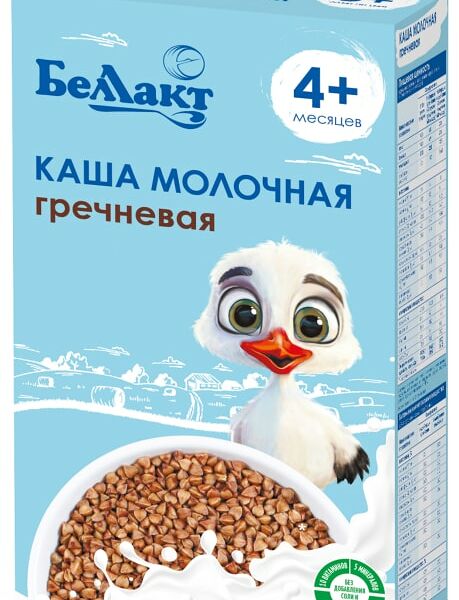 Каша Беллакт гречневая зерно-молочная с пребиотиком 200г