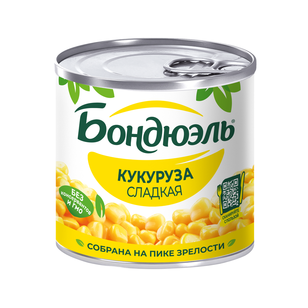 

Кукуруза Бондюэль сладкая, 170 г