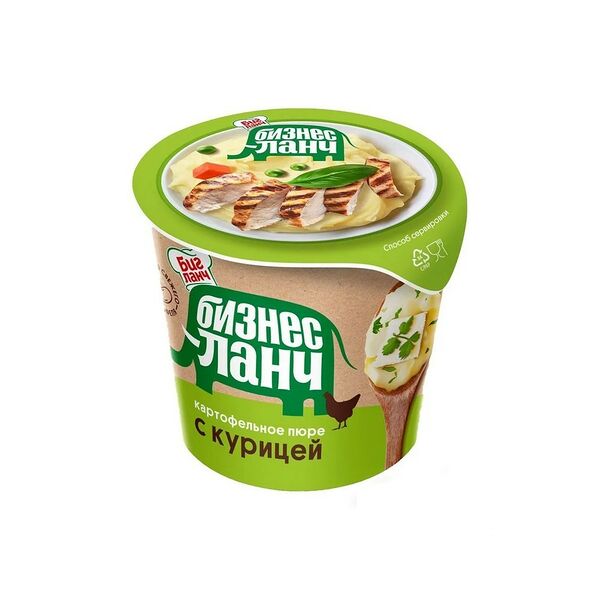Картофельное пюре б/п Бизнес ланч с курицей 40г