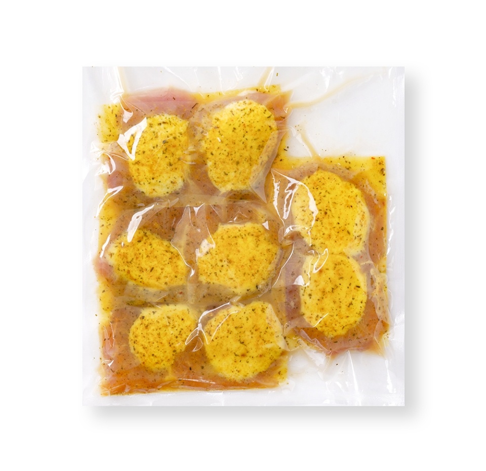 

Медальоны из филе грудки индейки с сыром моцарелла на листе для жарки «Азбука вкуса»