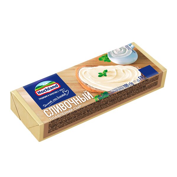 Сыр плавленый Hochland сливочный 35% БЗМЖ, 100 г