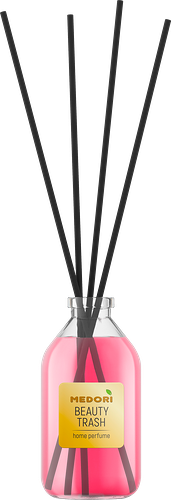 Аромадиффузор Medori Beauty Trash, с микрофибровыми палочками, с пробником, 50 мл