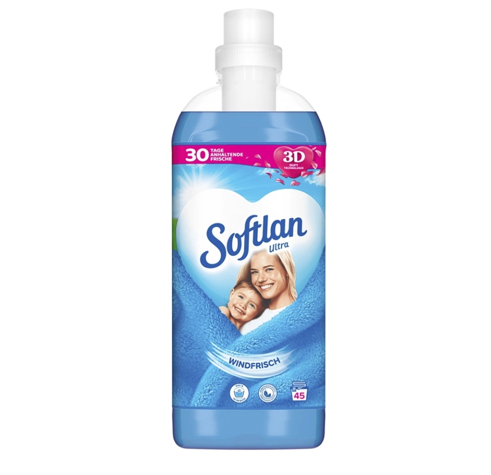 

Кондиционер для белья Softlan Свежесть ветра 1 л, Германия