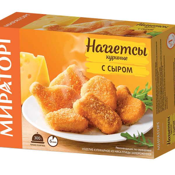 Наггетсы куриные Мираторг с сыром 300 г