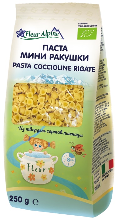 

Макароны Fleur Alpine Organic Ракушки 250 г