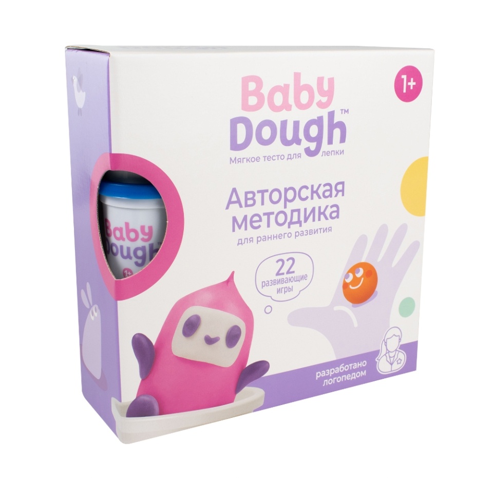 

Игровой набор BabyDough тесто для лепки цвет розовый 2+