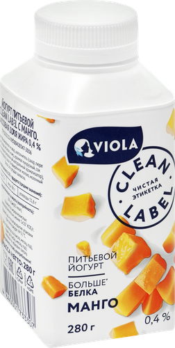 

Йогурт Viola Clean Label с манго 0.4% 280 г