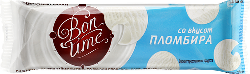 Батончик шоколадный Bontime со вкусом пломбира 20 г