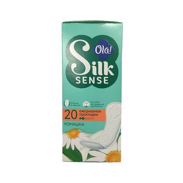 Ola! SILK SENSE DAILY DEO прокладки ежедневные Ромашка уп.20