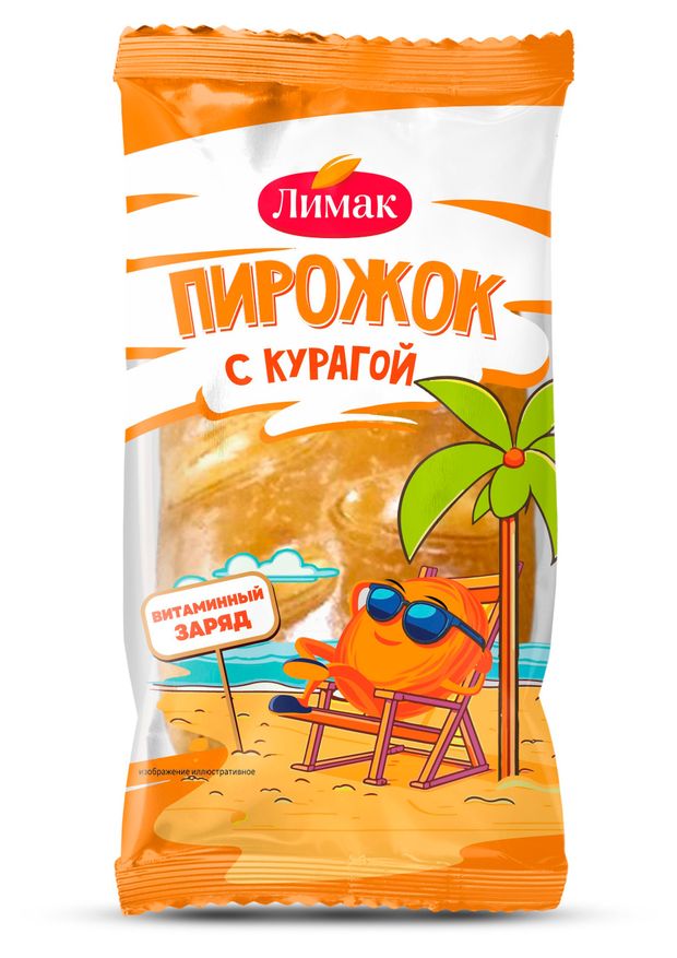 

Пирожок Лимак с курагой 70 г