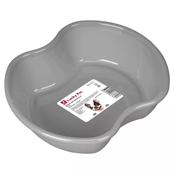 Миска для животных Lucky pet, 0.8 л, серый