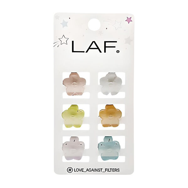 Заколки для волос Laf Цветок, 7x15x4 см, 6 шт, 8.4 г 