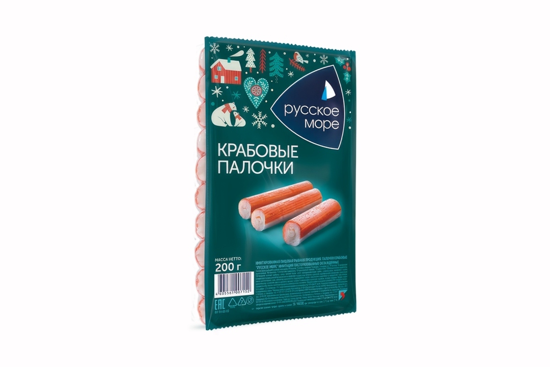 

Крабовые палочки Русское море охлажденные 200 г