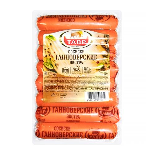 

Сосиски Тавр Ганноверские Экстра 430 г